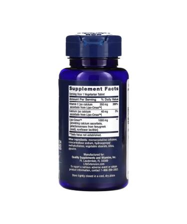 Life extension Vitamin C Vitamin C 24-Hour Liposomal Hydrogel 60 tablets - Buy Online on GoSupps.com