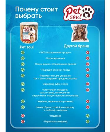 PetSoul Dog's treats are beef-smoke 350 g - Buy Online on GoSupps.com