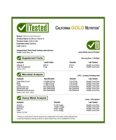 California Gold Nutrition Vitamin E with tocopherols 90 pcs - Buy Online on GoSupps.com