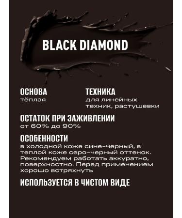 AS COMPANY BY ALINA SHAKHOVA Black Diamond Pigment Permanent Makeup of the Eye of the Eye Shakhovaya - Buy Online on GoSupps.com