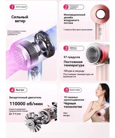 Feng Styler with hair nozzles Professional 8 B1 - Buy Online on GoSupps.com