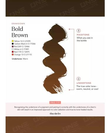 Perma Blend Pigment of eyebrows Permelend Bold Brown Tatuage Age 15ml - Buy Online on GoSupps.com