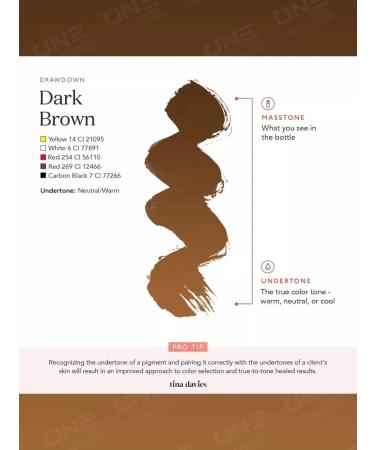 Perma Blend Pigment of eyebrows permacelend dark brown tattooing eyelids 15ml - Buy Online on GoSupps.com