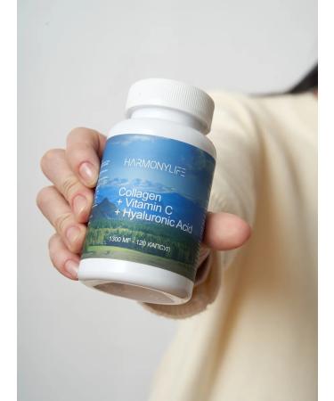HarmonyLife Beef collag with vitamin C for joints 120 caps - Buy Online on GoSupps.com