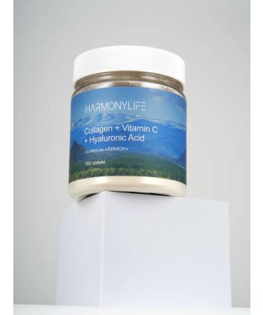 HarmonyLife Collagen powder with vitamin C taste lemon 180 g - Buy Online on GoSupps.com
