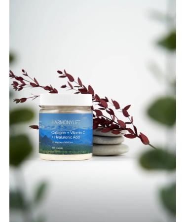 HarmonyLife Collagen powder with vitamin C taste lemon 180 g - Buy Online on GoSupps.com