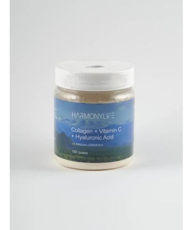 HarmonyLife Collagen powder with vitamin C taste lemon 180 g - Buy Online on GoSupps.com