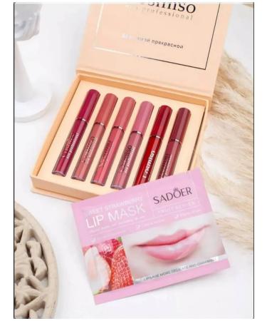 JOMTAM A set of liquid matte lipsticks and lip glosses 6pcs - Buy Online on GoSupps.com