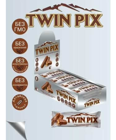 SAVINOV Twin Pix bar with caramel 50 g x 12 pcs