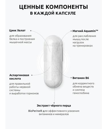 UltraBalance ZMA Boster Testosterone Magnesium B6 zinc - Buy Online on GoSupps.com