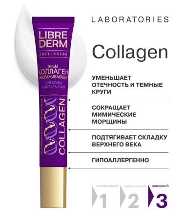 LIBREDERM Cream for the skin around the eyes collagen 2 pcs - Buy Online on GoSupps.com