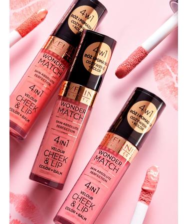 EVELINE Facial blush 4V1 Wonder Match tone 02 4.5 ml - Buy Online on GoSupps.com