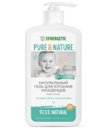 SYNERGETIC Gel Pure & Nature natural for bathing babies 500 ml