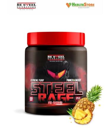 Be Steel Nutrition Steel Rage 240g pineapple.