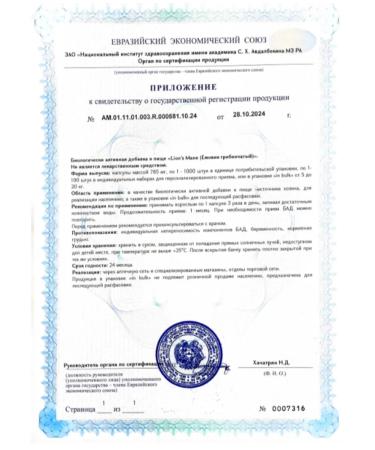 PROTEINCOMPANY Ezhovik crested + choline Lion's Mane 500 mg 60 cap - Buy Online on GoSupps.com