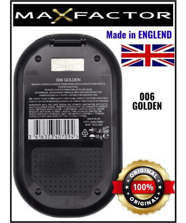 MAX FACTOR POWDER Compact powder max factor tone 006 golden - Buy Online on GoSupps.com