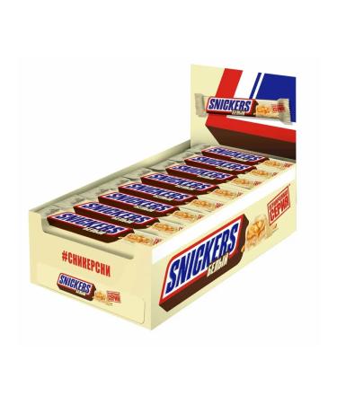 Chocolate Batonchik Snickers White 32pcs 81g - Buy Online on GoSupps.com