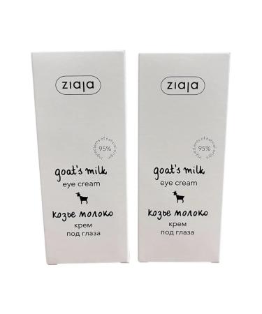 Ziaja Cream under the eyes of goat milk against wrinkles edema 2 pcs - Buy Online on GoSupps.com