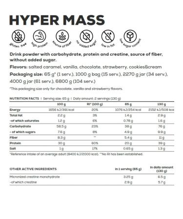Biotech USA Heiner Hyper Mass 4000 g strawberries - Buy Online on GoSupps.com