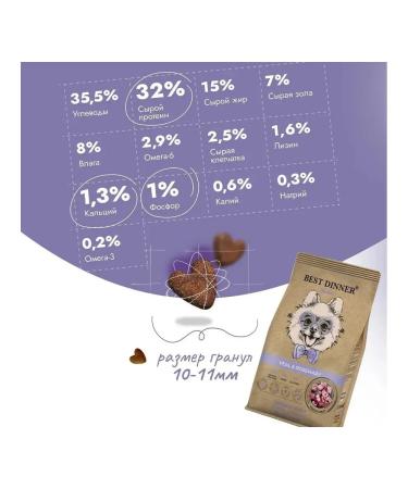 Best dinner Holistic dry food for mini dogs veal 1.5 kg - Buy Online on GoSupps.com