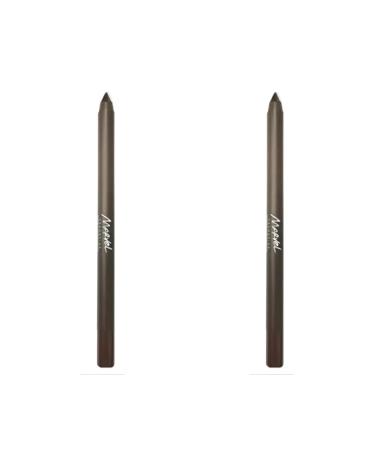 Marvel Cosmetics Pencils for eye makeup waterproof W02 Brown 2 pcs