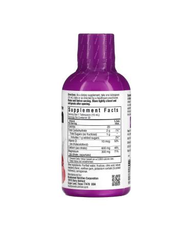 Bluebonnet Nutrition Liquid calcium and magnesium citrate vitamin D3 473 ml - Buy Online on GoSupps.com