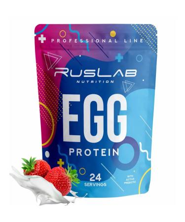 Ruslabnutrition Egg Protein's egg protein (720 g) cream strawberries