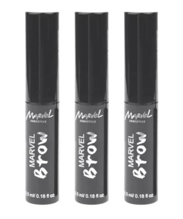 Marvel Cosmetics Fixing eyebrow gel G001 transparent 3 pcs