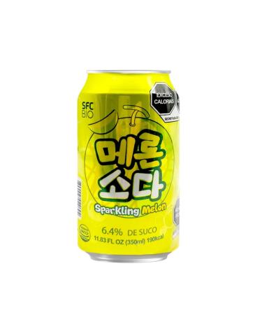 Non -alcoholic drink with a taste of melon 350 ml