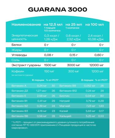 Healthys Energetic Guarana liquid without sugar 500 ml pineapple - Buy Online on GoSupps.com