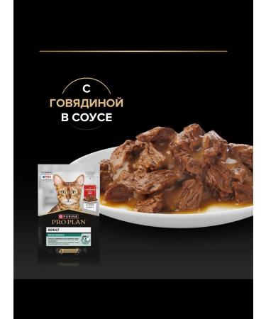 PURINA ONE Wet food for adult cats beef 85 g x 26 pcs - Buy Online on GoSupps.com