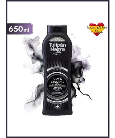 Tulipan Negro Shower gel black ginseng 650 ml - Buy Online on GoSupps.com