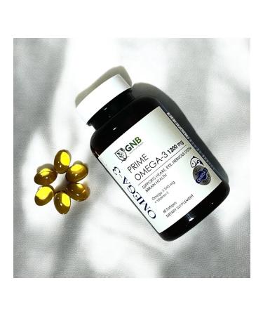 GNB Good Natural Beauty Omega -3 with vitamin E 1200 mg 60 capsules - Buy Online on GoSupps.com