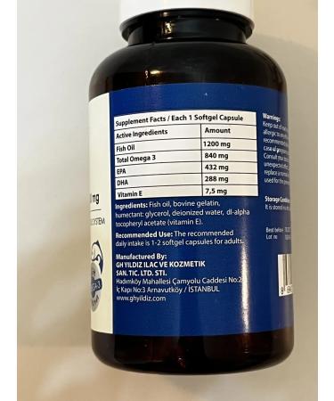 GNB Good Natural Beauty Omega -3 with vitamin E 1200 mg 60 capsules - Buy Online on GoSupps.com