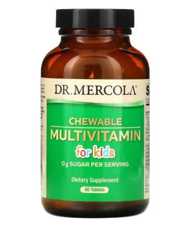 Dr Mercola Multivitamin chewing multivitamins for children 60 tab - Buy Online on GoSupps.com