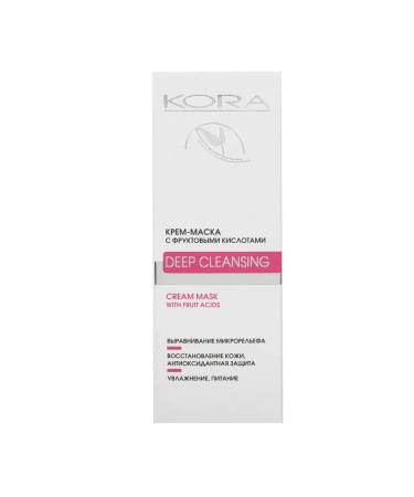 Cream mask for the face
