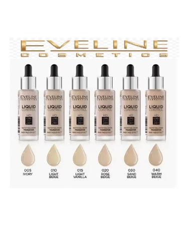 Eveline Cosmetics Innovative tonal base Liquid Control- Rose Beige - Buy Online on GoSupps.com