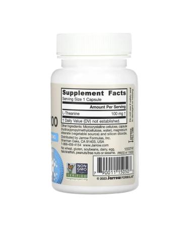 Jarrow Formulas L-theanine amino acid Theanine 100 Mg 60 capsules - Buy Online on GoSupps.com