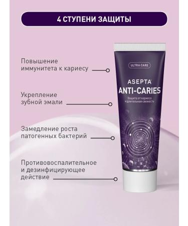 ASEPTA Toothpaste with fluoride from caries 75ml - Buy Online on GoSupps.com