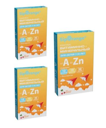 Siporange Complex from A to zinc for children 7-14 years old Tab Zhev 30 pcs 3UP