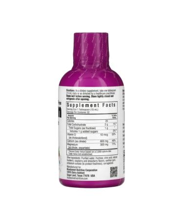 Bluebonnet Nutrition Liquid citrate of calcium and magnesium with vitamin D3 472 ml - Buy Online on GoSupps.com