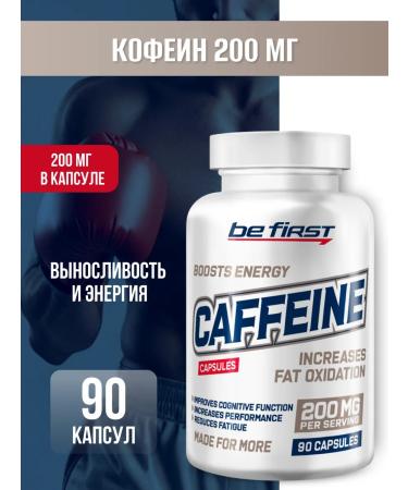 Be First Caffeine in capsules Energetic sports Caffeine 200 mg 90 pcs