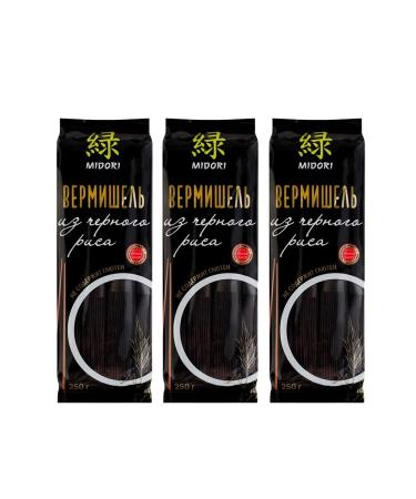 Vermichel of black rice Midori 250g 3 pcs