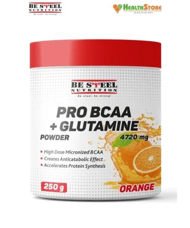 Be Steel Nutrition BCA amino acids with glutamine 250g