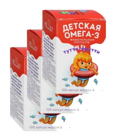 Mirolla Children's Omega 3 Cook la Kuke Tutti-Frutti 100 caps 3