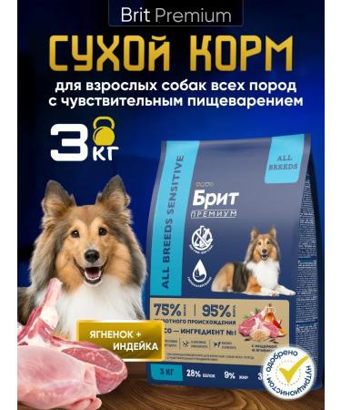 Brit Dry food Premium Dog Sensitive with lamb and turkey