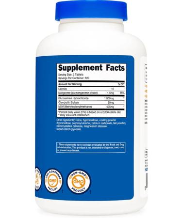 Nutricost Glucosamine Chondroitin MSM (Glucosamine Chondroitin MSM) - Buy Online on GoSupps.com