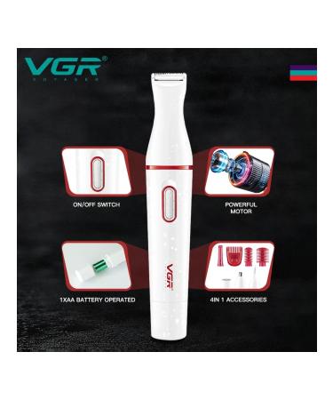 VGR / Epilator / Trimmer / Women's epilator trimmer for women - Buy Online on GoSupps.com