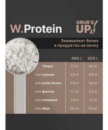 Grub's up Protein W.Protein Choco Chocolate 480g - Buy Online on GoSupps.com