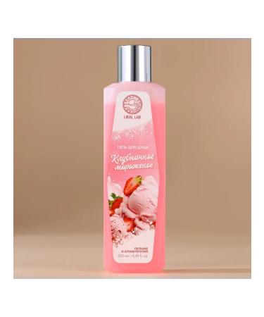 URAL LAB Shower gel 250 ml aroma of strawberry ice cream Aroma - Buy Online on GoSupps.com